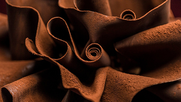 Feuilles de chocolat confectionnées par un Chef chocolatier